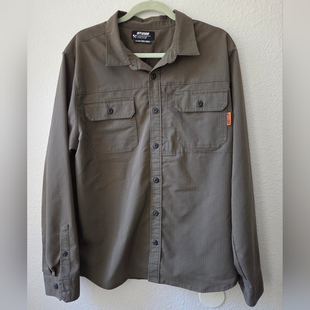 Off The Grid Thunderbolt Long Sleeve Shirt Stretch Ripstop Men’s XL